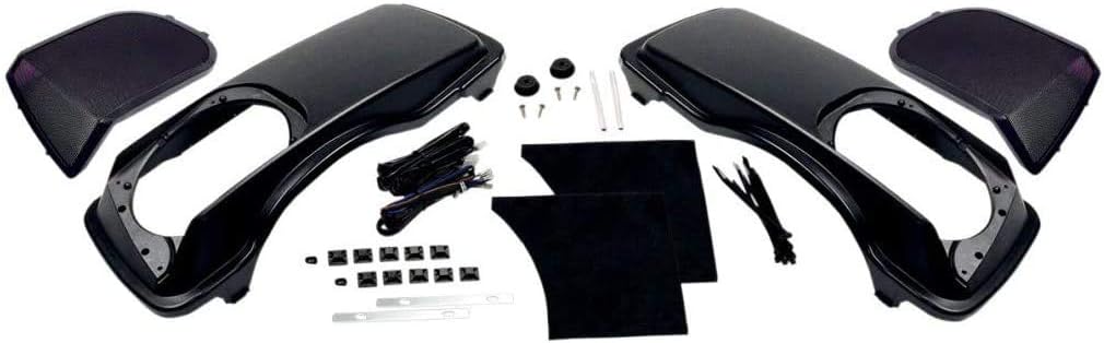Hogtunes HT LID Replacement Saddlebag Lids That Hold 6"x9" Speakers (2 Pack), Fits 1998-2013 Harley-Davidson Motorcycles