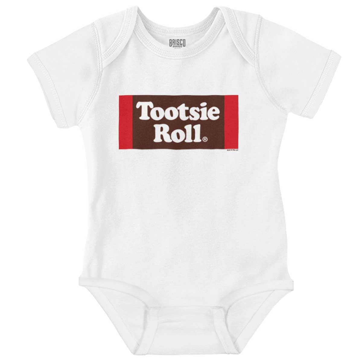 Brisco Brands Vintage Retro Candy Logo Tootsie Roll Baby Romper Boys or Girls