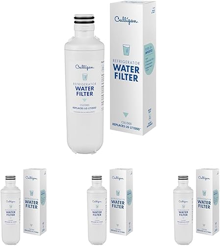 Miniatura 5 de Culligan Filtro de agua de repuesto para refrigerador CUL1000 para filtro de agua LG (LT1000) Reemplazar cada 6 meses, paquete de 1