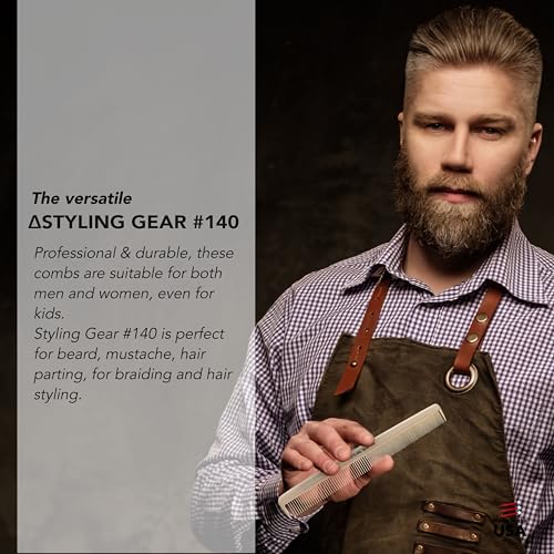 Peines grandes Styling Gear #140 para barbería 2 piezas miniatura 4