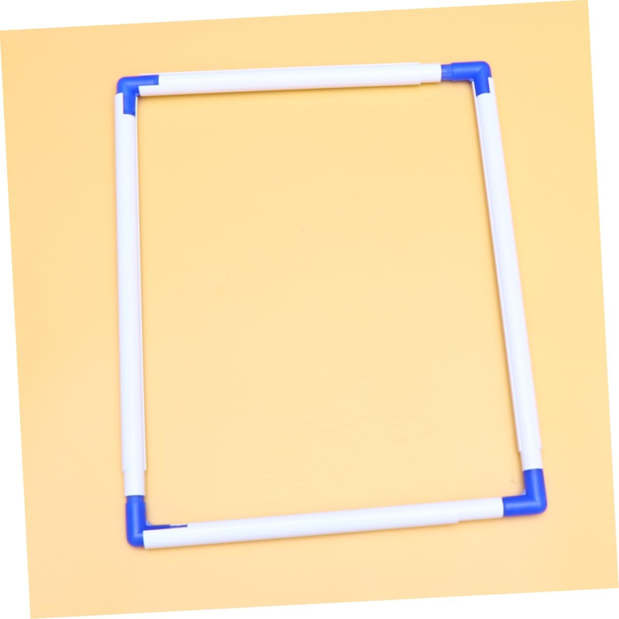 FONDOTIN Portable PVC Clip Embroidery Frame for Cross Stitch and Quilting 35x45cm Adjustable Hoops for Craft Lovers and Beginners Random Color