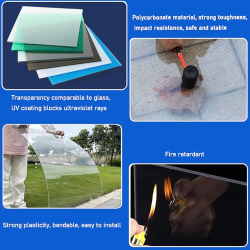 Polycarbonate toiture anti-UV panneau transparent - 5