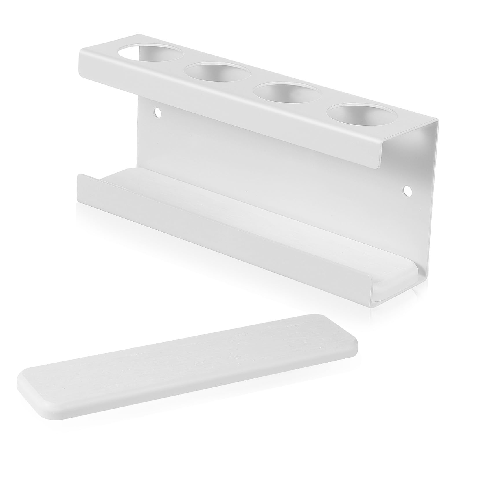 SOLUSTRE Portacepillos de Dientes Eléctrico para Baño Soporte de Pared Ranuras para Cepillos Eléctricos y Pasta de Dientes Organizador de Baño para Hotel o Casa