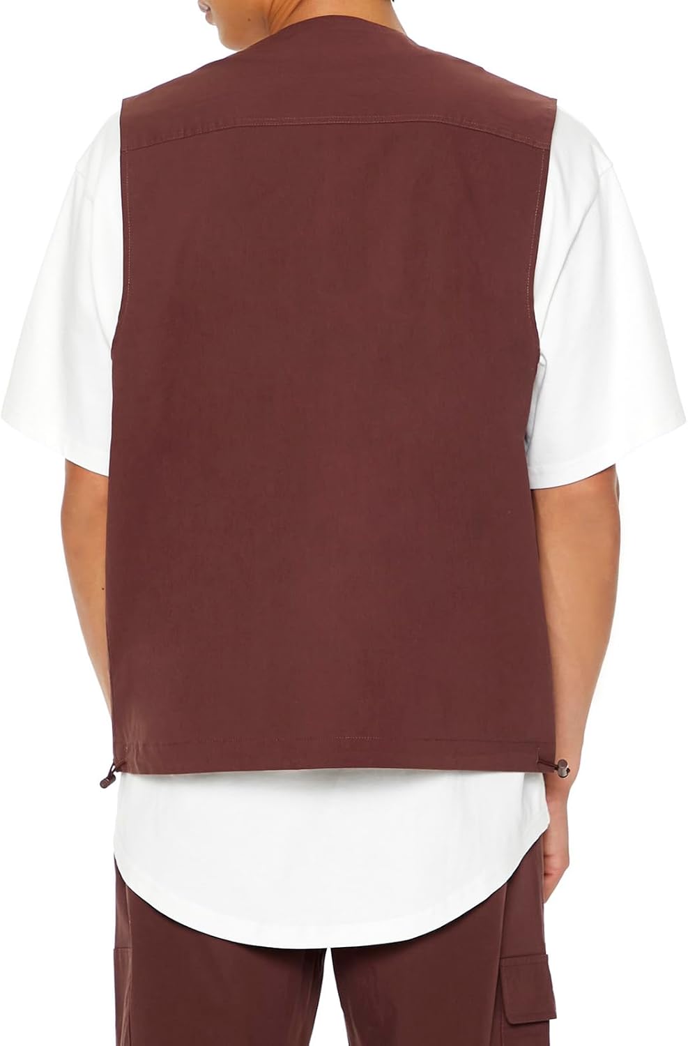 Forever 21 Men's Zip-up Utility Cargo Vest