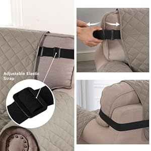 Hversailtex loveseat protector for dogspets loveseat slipcover quilted furniture protector with non slip elastic strap water resistant loveseat couch cover seat width to 46loveseat khakibeige  urban country home decor