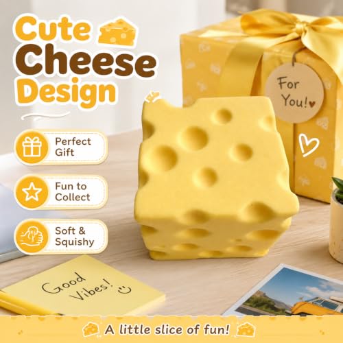 Image of Nkde Cheese Squishy Dumpling Crunchy Butter Squishy Butter Squeeze Toys