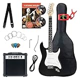 STIMMGERÄT - Chromatisches Stimmgerät zum Anklippsen, 3 Modi (Chromatisch, Gitarre und Bass), 360° drehbarer Kopf, Tonerkennung über Vibrationssensor