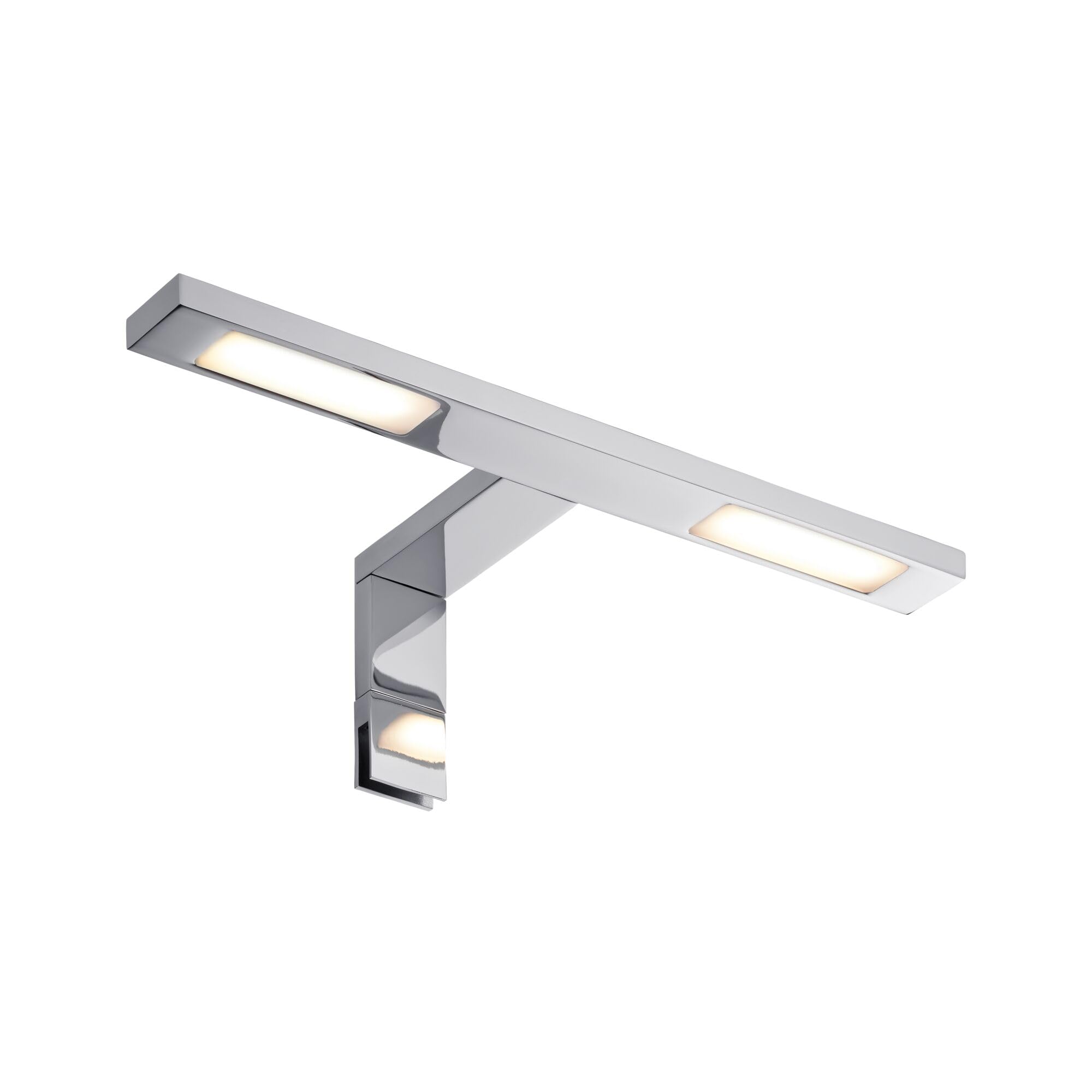 Paulmann 99385 Luminaria de espejo y armario LED Galeria, aplique, foco Double Hook 2x32 W, baño, cromo, iluminación de armarios, incl. fuente de luz