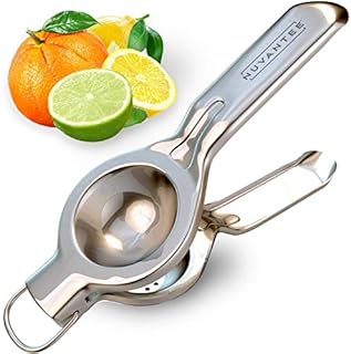 Nuvantee Manual Lemon Squeezer - Large Stainless-Steel Citrus Juicer for Lime & Orange