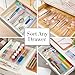 STORi SimpleSort 6-Piece Stackable Clear Drawer Organizer Set | 12