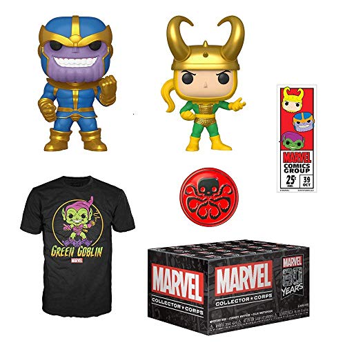 Funko Marvel Collector Corps Subscription Box, Marvel 80th Anniversay Theme, September 2019, Large T-Shirt