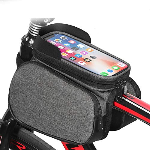 Fahrrad Oberrohr Tasche Mountainbike Fronttasche wasserdichte Touchscreen-Handytasche Mit Großer Kapazität Für iPhone XS MAX XR X 8 7 6 6S Plus
