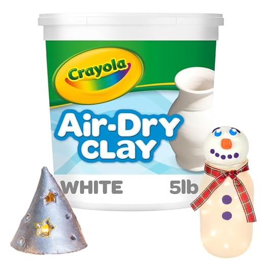 Crayola Air Dry Clay (5lbs), Natural White Modeling Clay for Kids, Sculpting Material, Bulk Craft Supplies, Teacher Classroom Must Haves for School