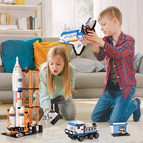 City Space Mars Exploration Space Shuttle Spielzeugbaukasten, City Space Rocket und Launch Control Model Rocket Bauset… – Bild 5