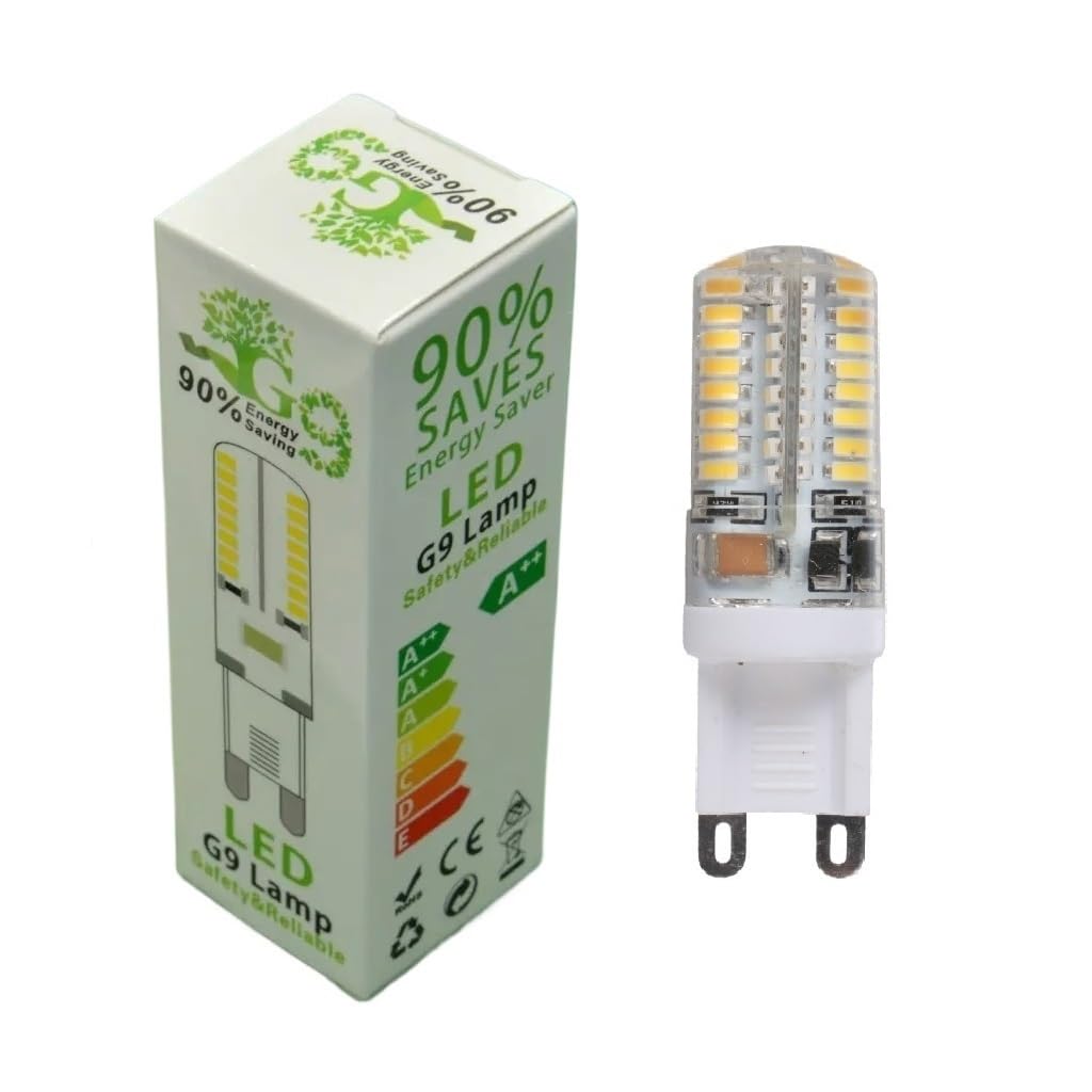 1fortunate Confezione da 30 Lampadine LED Decorative a Mais AC220 G9 3W SMD2835 150LM Lampade Soptlight Fai da Te Bianco Freddo/Caldo(Warm White)