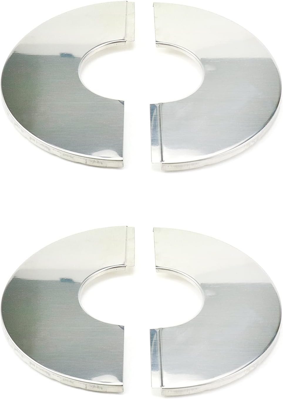 Wall Split Flange, Stainless Steel Round Escutcheon Plate for 2"/51mm Diameter Pipe, Pack of 2
