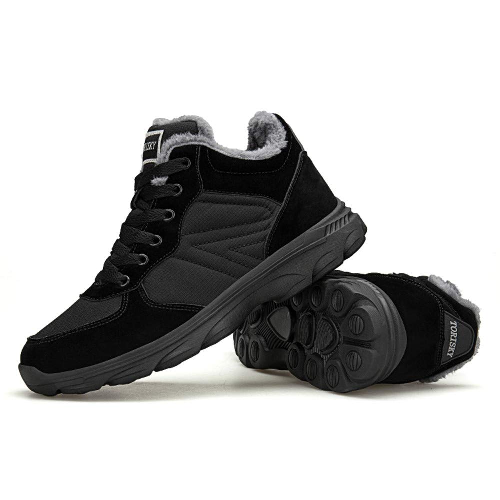 Axcone stivali uomo donna invernali impermeabili trekking Outdoor Caldo Cotone Scarpe Piatto Caviglia Stivaletti Neve - rosso marrone blu nero grigio 36-48EU