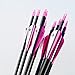 TIGER ARCHERY 30Inch Carbon Arrow Practice Hunting Arrows with Removable Tips for Compound & Recurve Bow(Pack of 12) (Pink White)