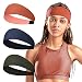 isnowood Sport Workout Athletic Yoga Moisture Wicking Headband Sweatband Trendy Stylish Headscarf fits All Men & Women (Color1)