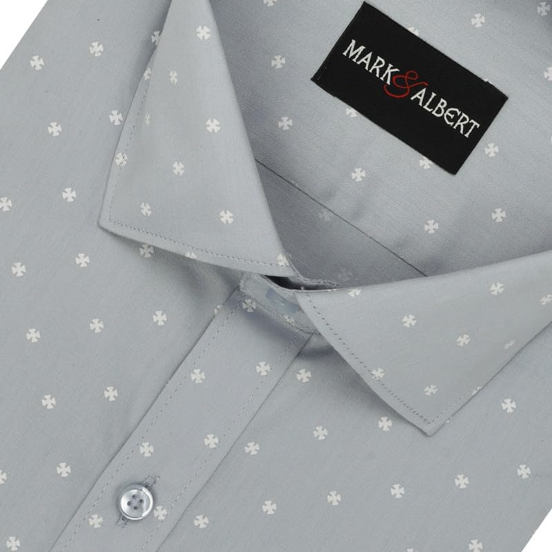Image of MARK & ALBERT Mens Half Sleeves Printed Shirt