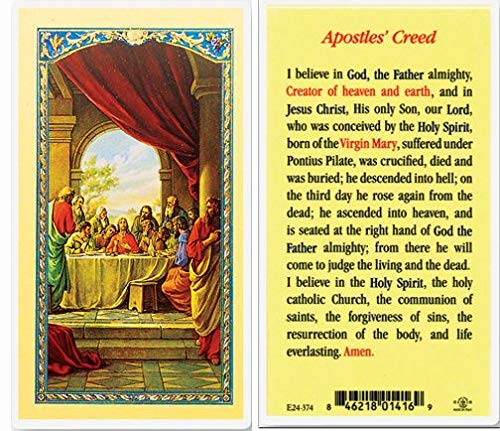 WJ Hirten StealStreet SS-Wjh-E24-374 Apostle's Creed Clear Holy Cards