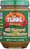 Teddie Smooth Old Fashioned All Natural Peanut Butter-16 Ounce Jar