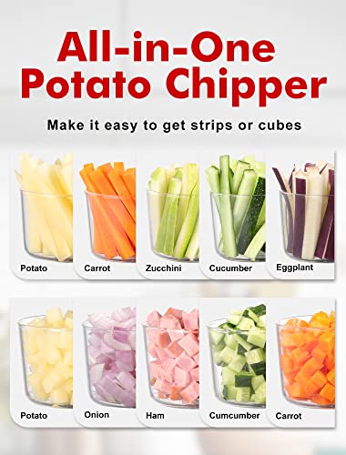 French Fry Cutter, Geedel Professional Potato Cutter For French Fries, Potato Slicer French Fry Maker For Carrot, Cucumber, Onion, Zucchini And More #TOP4