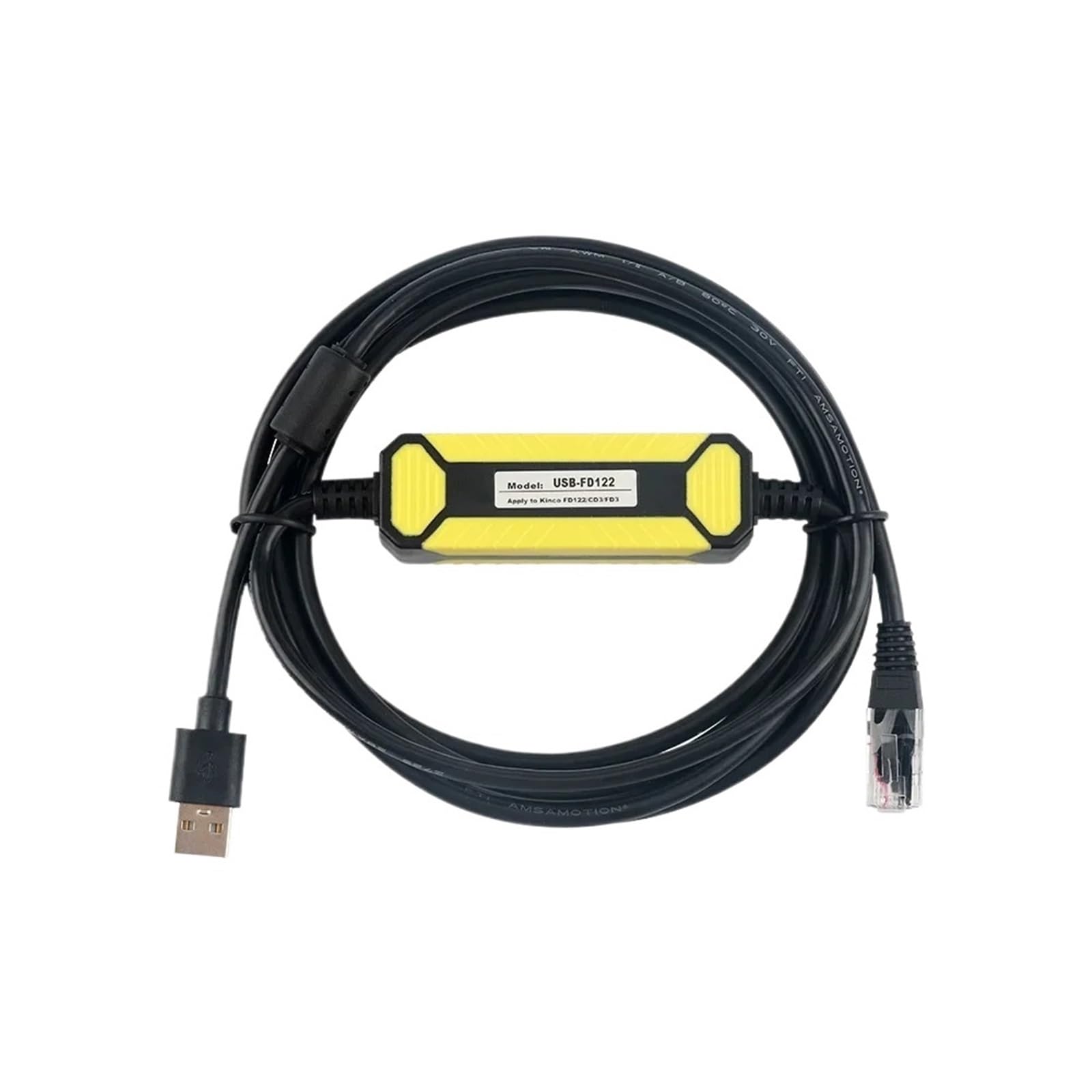 Kabel USB-FD122 do debugowania i programowania serwomotorów, przesyłania danych, port USB do RJ45
