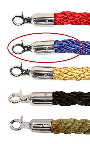 Blue Braided Decorative Rope in Mirror Finished with 60" L