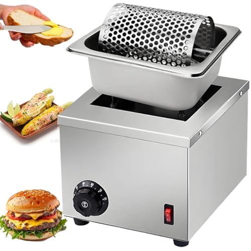 piudoiliy Butter Melting Warmer,Electric Stainless Steel Butter Spreader Wheel, 360
