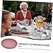 Ipetboom Spill Silicone Dinner Plate with Suction Base for Elderly and Disabled Easy to Clean Spill Scoop Dish for Independent Feeding Pink