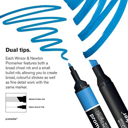 Image of Winsor & Newton Promarker, Alcohol Based Markers, Amber (O567), Double Tipped Drawing Marker Set for Artists, Graphic Designers, Illustrators - Chisel & Fine Twin Tip, Streak Free Coverage
