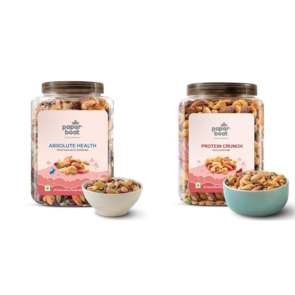 Paper Boat Absolute Health Dry Fruits Mix and Protein Crunch | 1000g + 1Kg-image-18