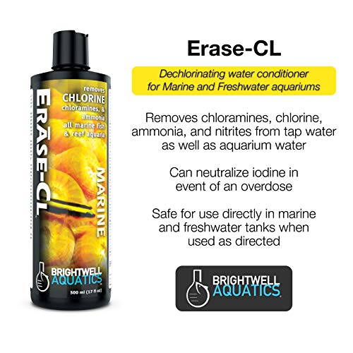 Image of Brightwell Aquatics Erase-Cl Aquarium Water Conditioner & Detox, 125ml