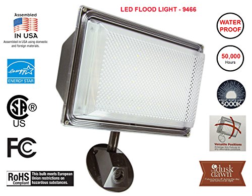 Outdoor Security Led Flood Light-Lights Of America- 3000 Lumens-30 W-Very Bright #TOP1