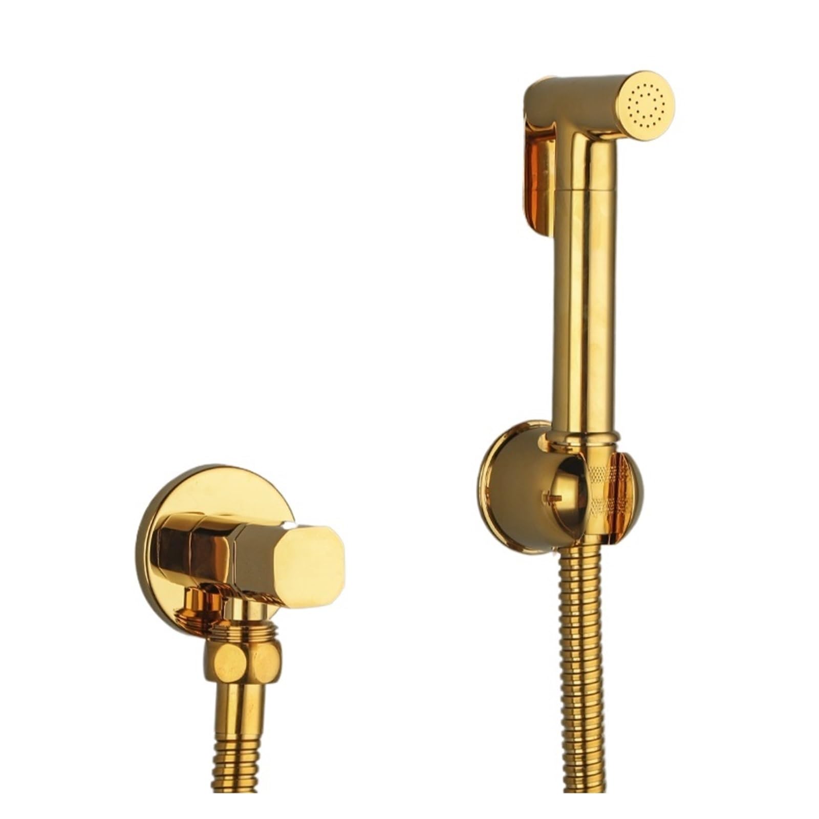 YTMJPQQJI Bidet Faucet Portable Toilet Bidet Sprayer Set Toilet Faucet Single Cold Water Bathroom Shower Head Without Valve (Color : with Valve 4PCS)