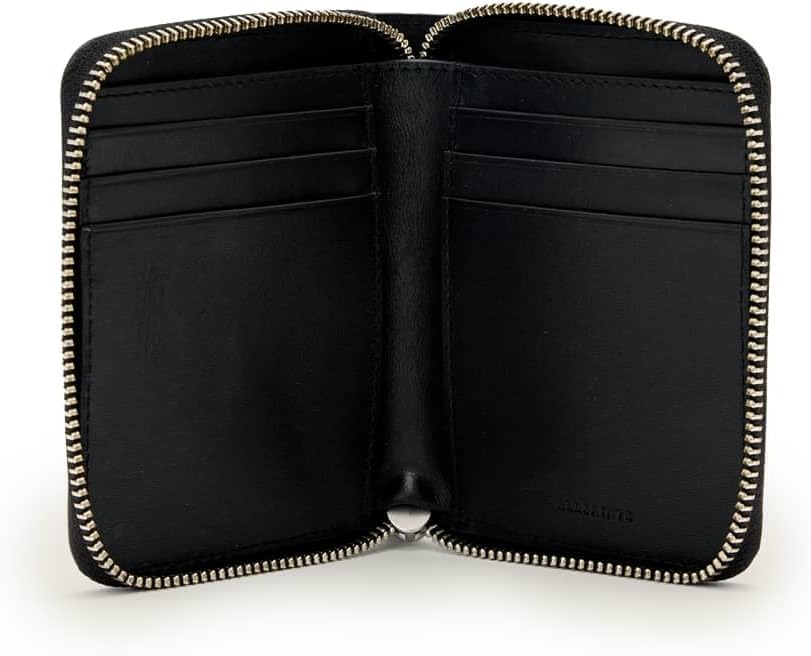 AllSaints Lena G Zip Wallet W536XD Port Red One Size