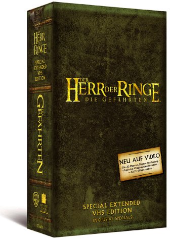 Bild: Der Herr der Ringe - Die Gef�hrten/Extended Ed. [VHS] f�r 57,00 EUR  bei Amazon