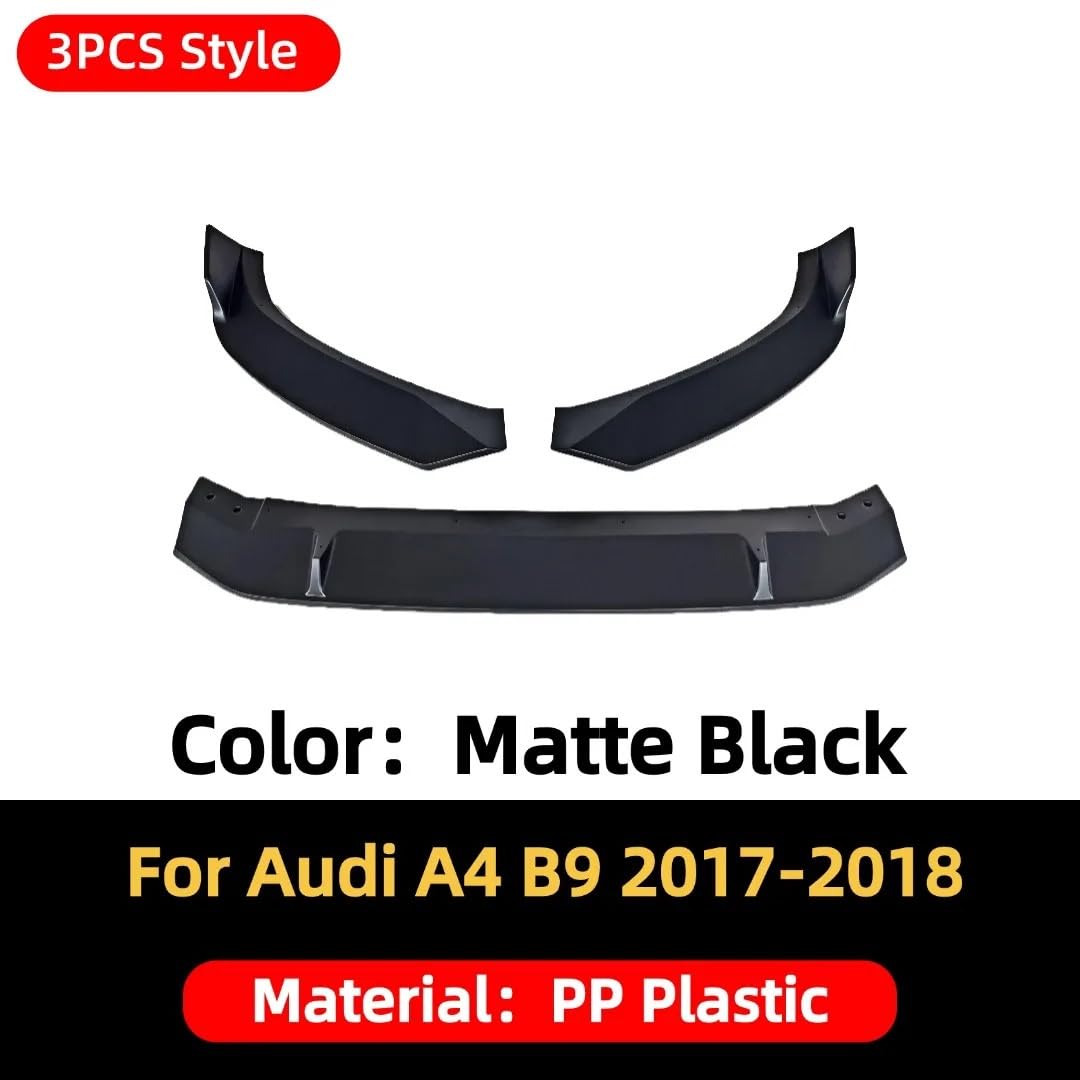 Uniwersalny spoiler Do Audi A4 B9 2017-2018 | Dokładka przedniego zderzaka