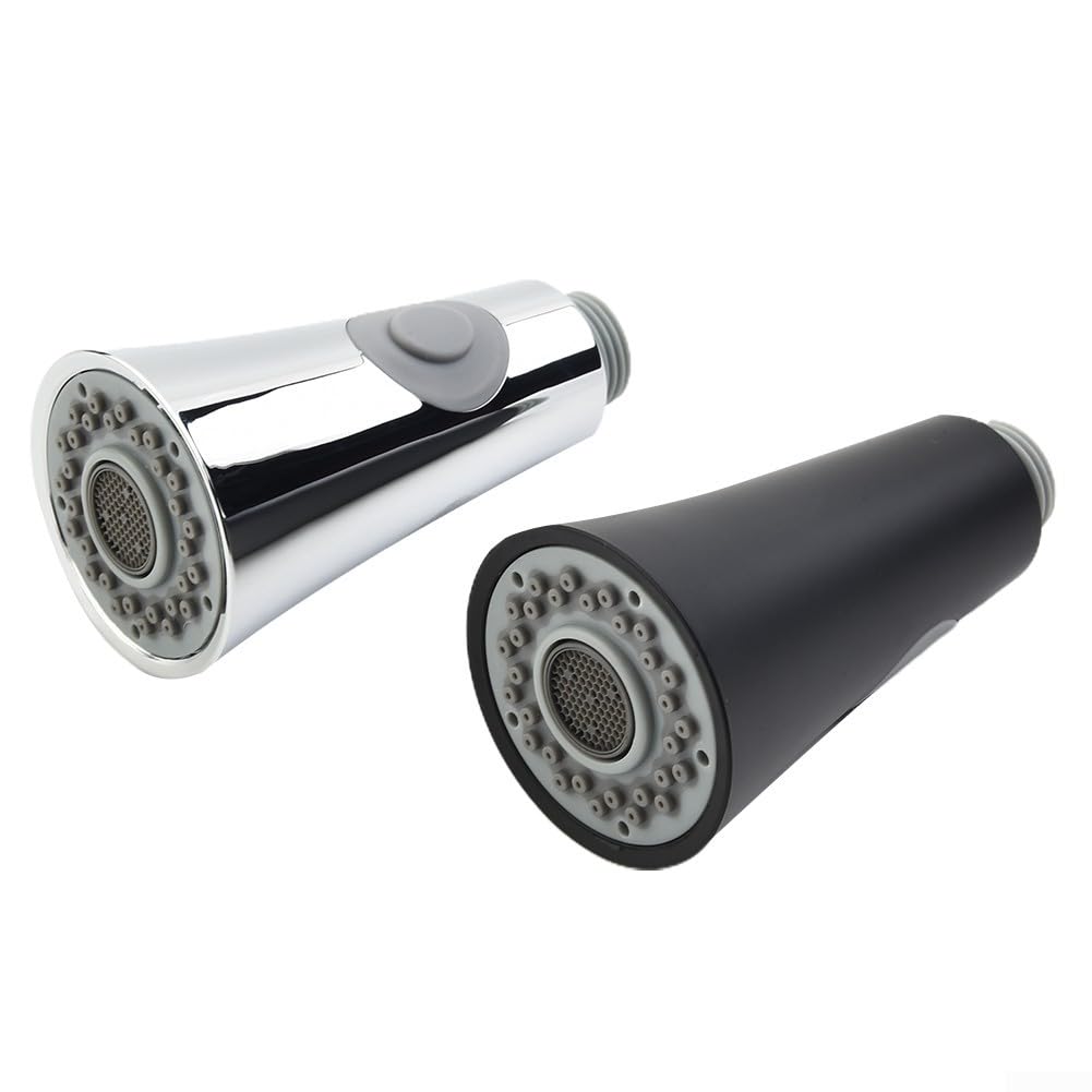 Ensemble de pulvérisation de robinet de cuisine extractible avec capacité de débit en deux étapes conçu pour un montage standard de 1,27 cm (noir)
