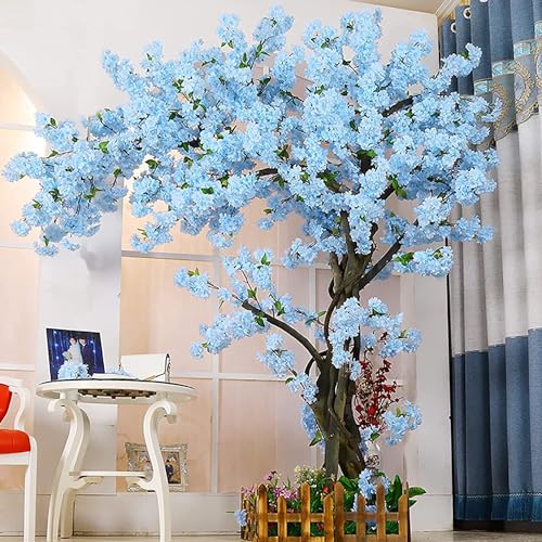 Árbol de cerezo artificial para modelado de interiores, paisaje, decoración de bodas y fiestas con tallos reales