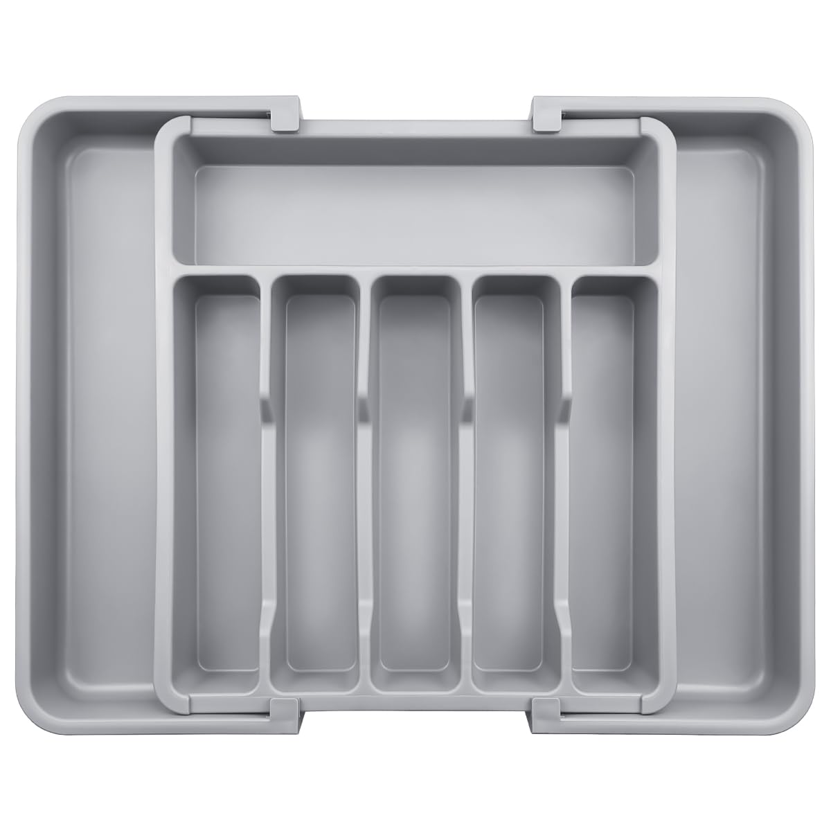 ZWANG Silverware Drawer Organizer - Expandable Kitchen Drawer Organizer,13 to 22.4 Inch Adjustable Kitchen Utensil Tray, Flatware Tableware Tray for Spoon Spatula Forks