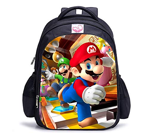 YUNMEI Super Mario Mochila Mary Bolsa Hombro De Los Niños 3 Estudiantes Escuela Primaria