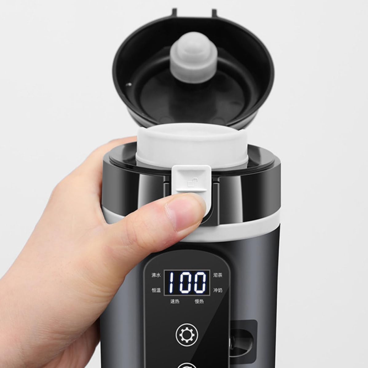 Hervidor de Agua Portátil para Coche 500ml, Acero Inoxidable