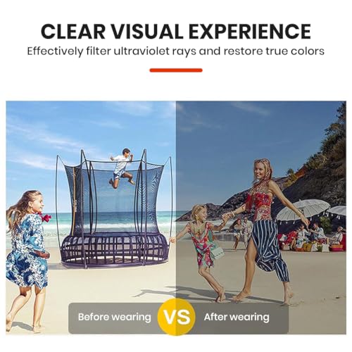 Image of PROBEROS Polarized Sunglasses for Men & Women Stylish, UV400 Protected, Full Rim Square Sunglasses with Case and Storage Bag