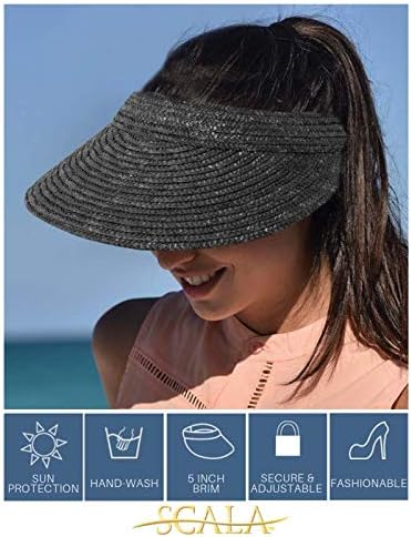 Scala Women's Sewn Braid Visor - Image 6