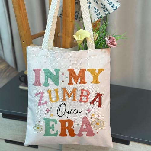 MAOFAED Dance Teacher Present, Daning Team Gift, Canvas Tote Bag for Dance Lover, Dancer Gift (zumbaqueen era)3