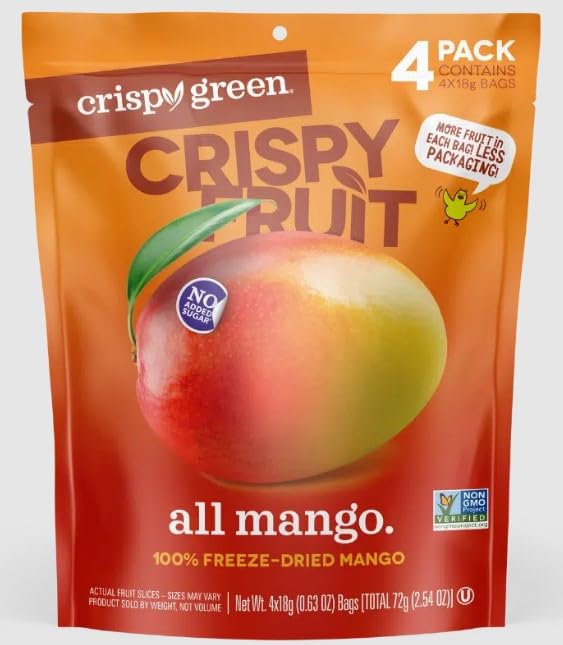 Crispy Green 406403 2.54 oz Dried Mango Pack of 8