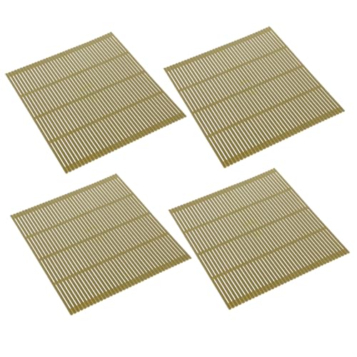 BIUDECO 4 piezas Esterilla Sushi Plástico Verde Kit Utensilios para Hacer Sushi Compacto y Ligero Antideslizante para Principiantes y Expertos Cocina