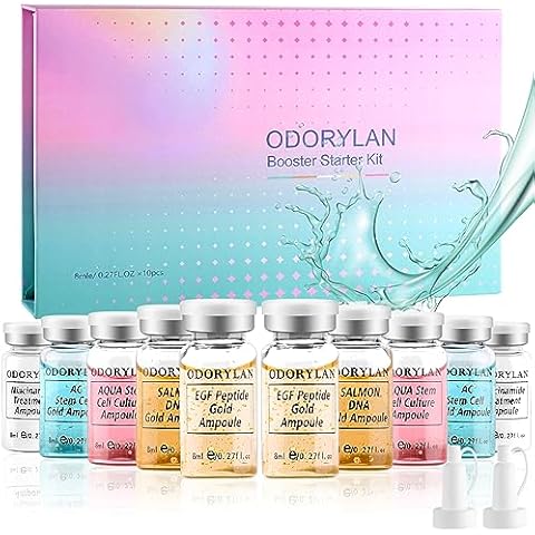 BB Facial Glow Starter Kit Hydration Serum Skincare Mix Kit 0.27 oz Hydration Ampulle und Essence Foundation 10 vialsFacial Serum Skin Therapy Kit Cover